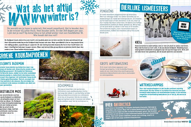 Winter in de klas...